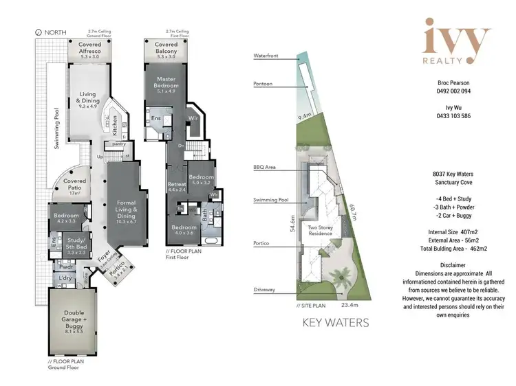 Floorplan of Homely house listing, 8037 Key Waters, Sanctuary Cove QLD 4212