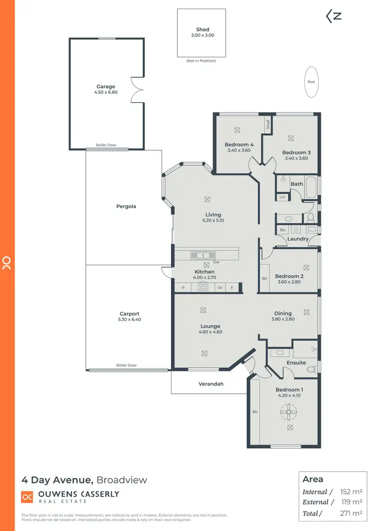 Floorplan of Homely house listing, 4 Day Avenue, Broadview SA 5083