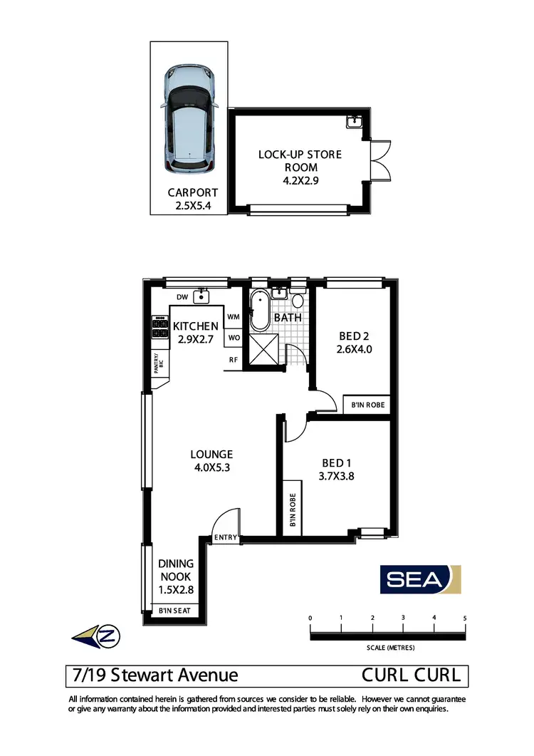 Floorplan of Homely unit listing, 7/19-21 Stewart Avenue, Curl Curl NSW 2096