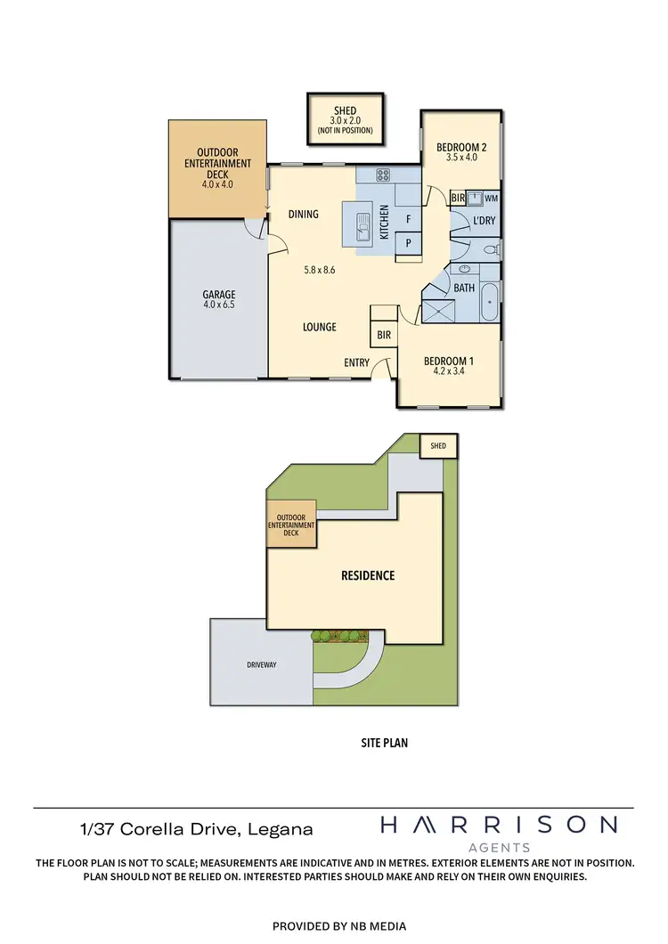 Floorplan of Homely unit listing, 1/37 Corella Drive, Legana TAS 7277