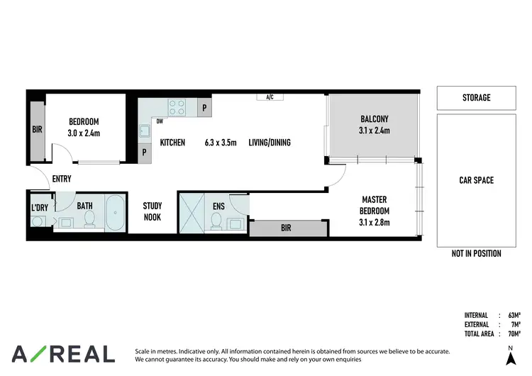 Floorplan of Homely apartment listing, 104C/11 Shamrock Street, Abbotsford VIC 3067