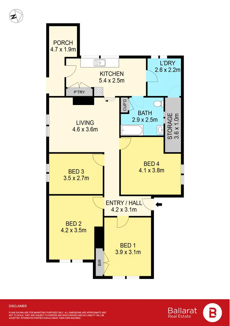 Floorplan of Homely house listing, 319 Peel Street North, Black Hill VIC 3350