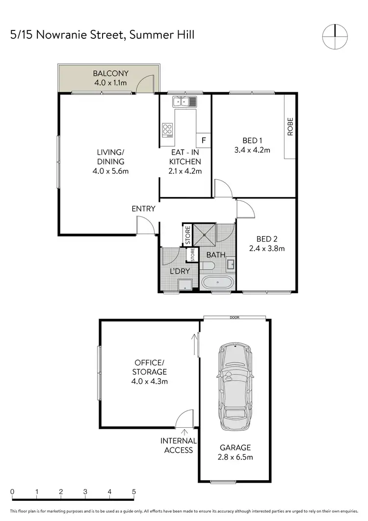 Floorplan of Homely apartment listing, 15 Nowranie Street, Summer Hill NSW 2130