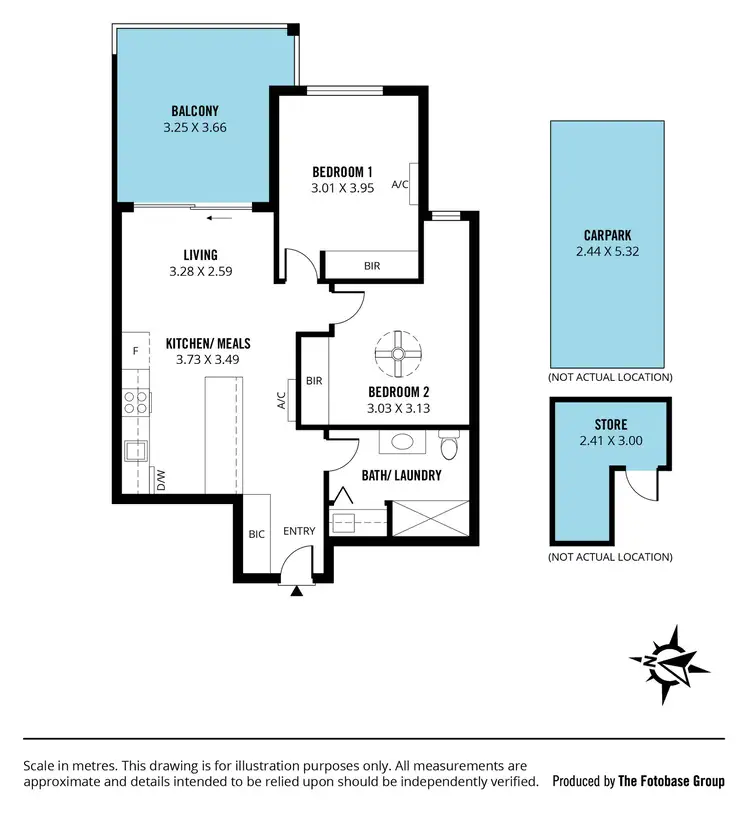 Floorplan of Homely apartment listing, 13/328 Esplanade, Moana SA 5169