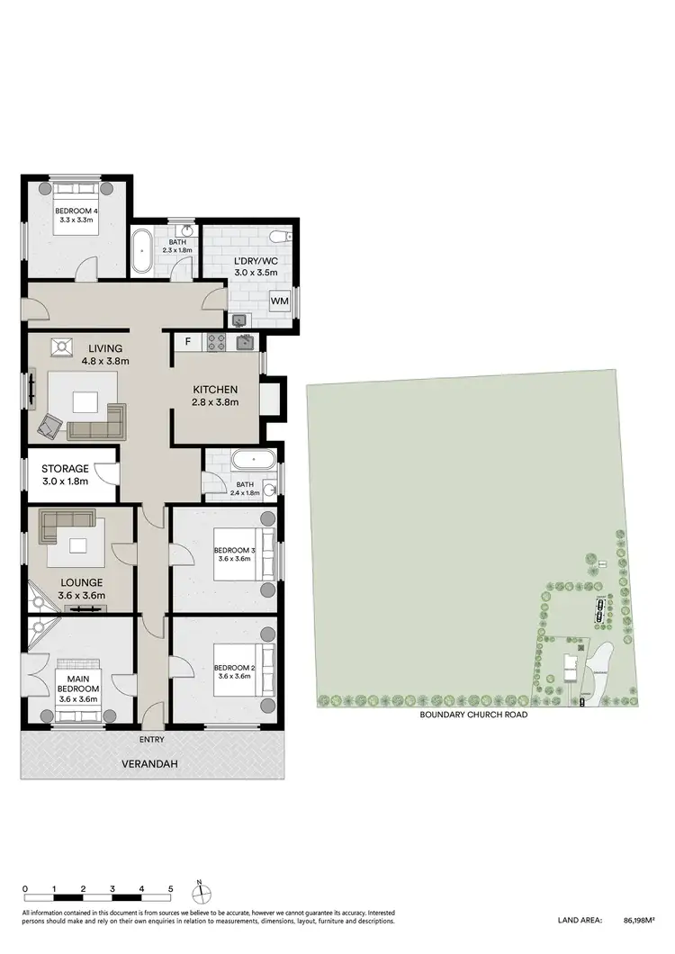 Floorplan of Homely house listing, 521 Boundary Church Road, Bullarook VIC 3352