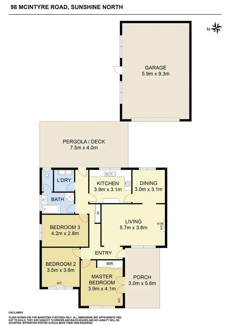 Floorplan of Homely house listing, 98 Mcintyre Road, Sunshine North VIC 3020