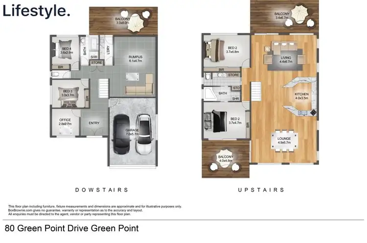 Floorplan of Homely house listing, 80 Green Point Drive, Green Point NSW 2428