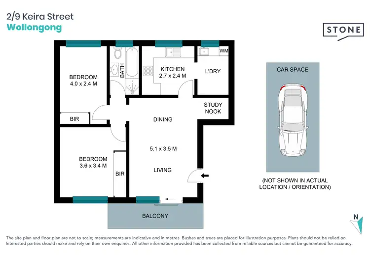 Floorplan of Homely unit listing, 2/9 Keira Street, Wollongong NSW 2500