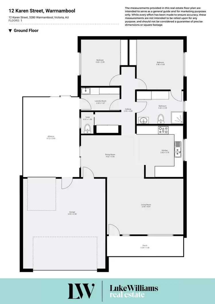 Floorplan of Homely house listing, 12 Karen Street, Warrnambool VIC 3280