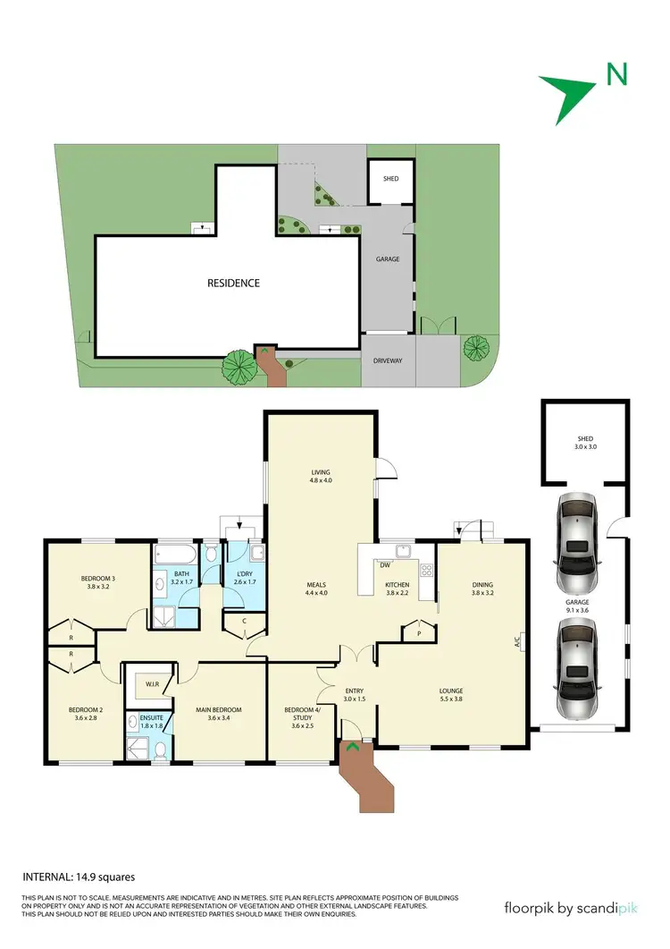 Floorplan of Homely house listing, 1 Rowena Rise, Wantirna South VIC 3152