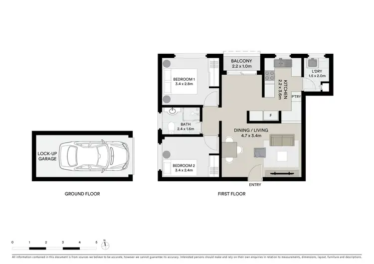 Floorplan of Homely apartment listing, 2/45 Mill Road, Liverpool NSW 2170