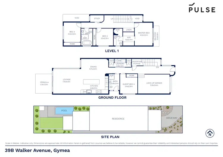 Floorplan of Homely semi-detached listing, 39b Walker Avenue, Gymea NSW 2227