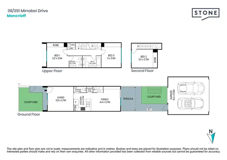 Floorplan of Homely townhouse listing, 39/351 Mirrabei Drive, Moncrieff ACT 2914