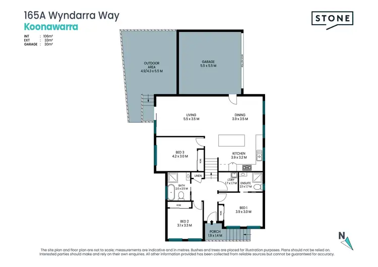 Floorplan of Homely villa listing, 165A Wyndarra Way, Koonawarra NSW 2530