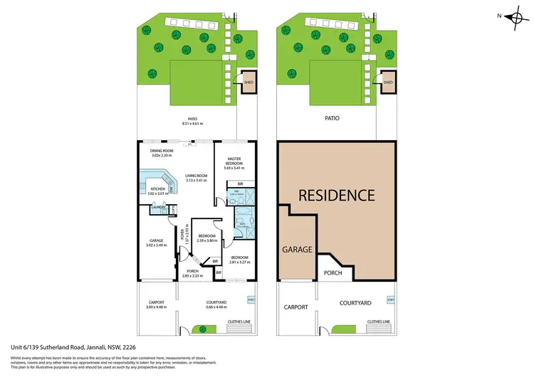 Floorplan of Homely villa listing, 6/135-139 Sutherland Road, Jannali NSW 2226