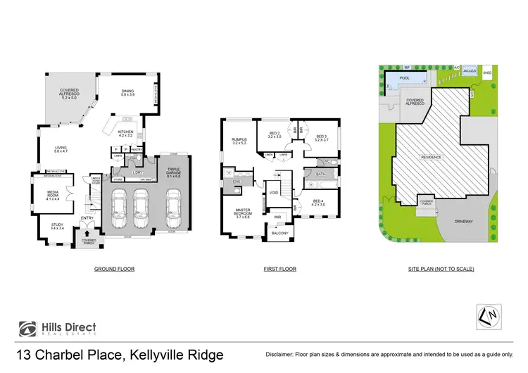 Floorplan of Homely house listing, 13 Charbel Place, Kellyville Ridge NSW 2155