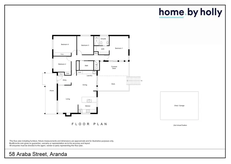 Floorplan of Homely house listing, 58 Araba Street, Aranda ACT 2614