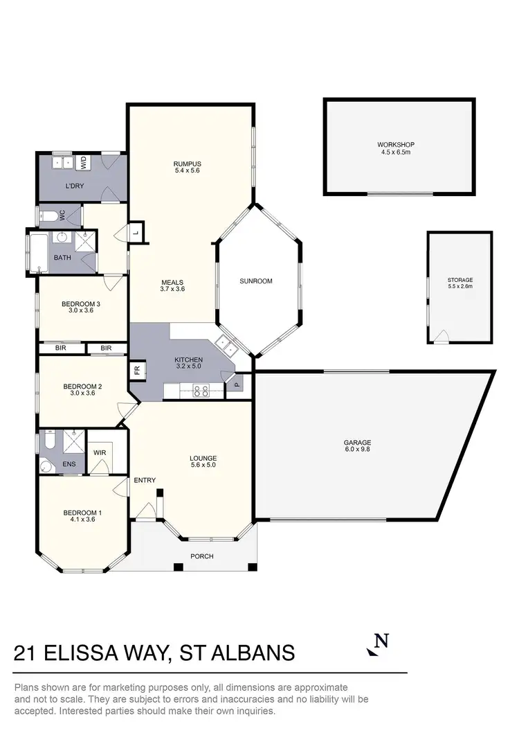 Floorplan of Homely house listing, 21 Elissa Way, St Albans VIC 3021