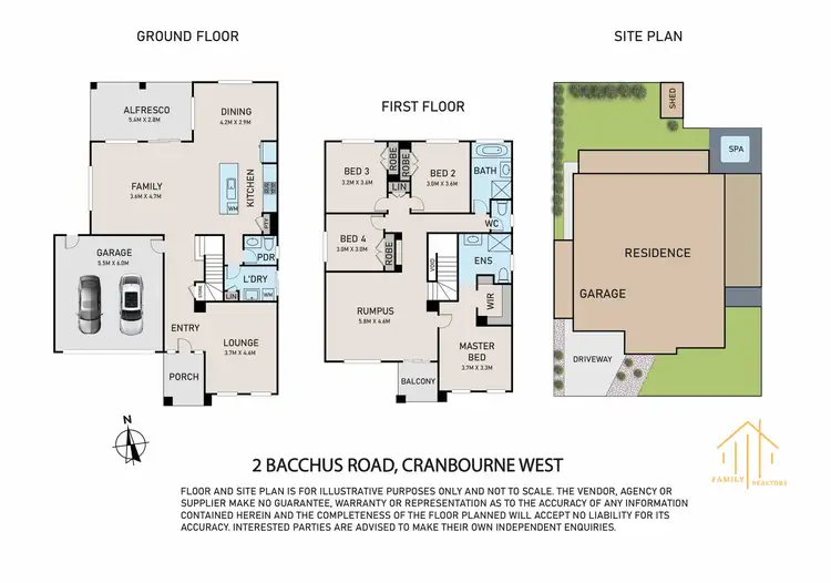Floorplan of Homely house listing, 2 Bacchus Road, Cranbourne West VIC 3977