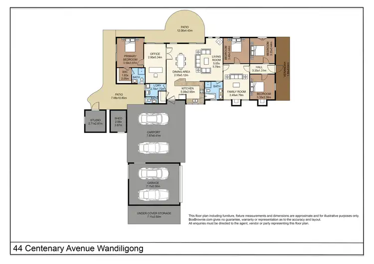 Floorplan of Homely house listing, 44 Centenary Avenue, Wandiligong VIC 3744