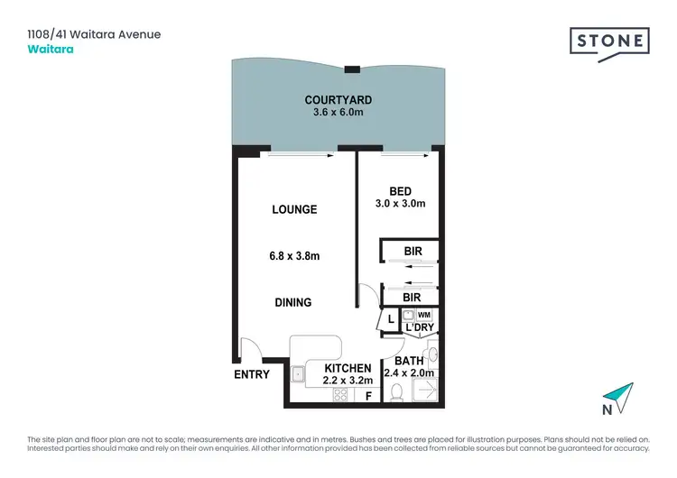 Floorplan of Homely apartment listing, 1108/41-45 Waitara Avenue, Waitara NSW 2077