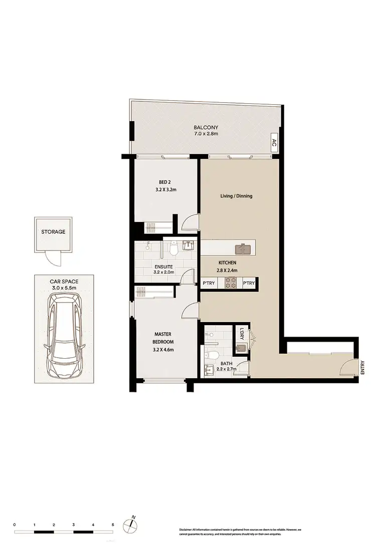 Floorplan of Homely apartment listing, 43/10-14 Hazlewood Place, Epping NSW 2121