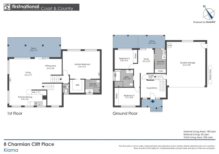 Floorplan of Homely house listing, 8 Charmian Clift Place, Kiama NSW 2533