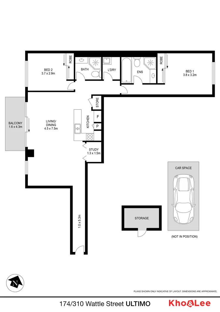 Floorplan of Homely apartment listing, 174/310 Wattle Street, Ultimo NSW 2007