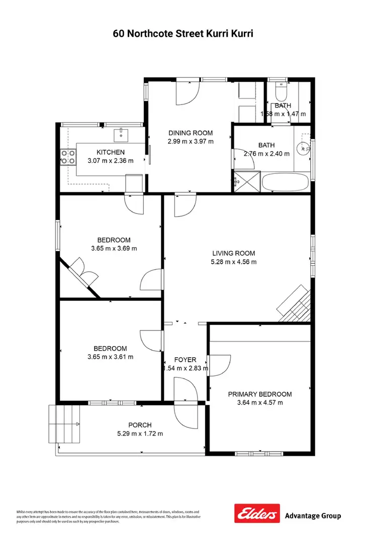 Floorplan of Homely house listing, 60 Northcote Street, Kurri Kurri NSW 2327