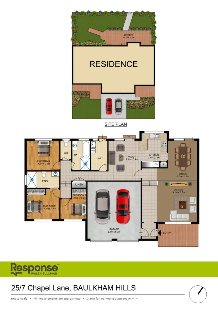 Floorplan of Homely villa listing, 25/7 Chapel Lane, Baulkham Hills NSW 2153