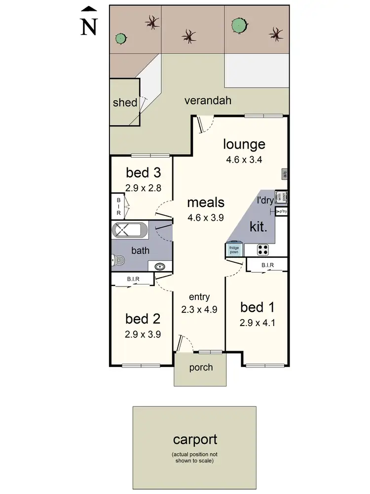Floorplan of Homely unit listing, 28 White Close, Lilydale VIC 3140