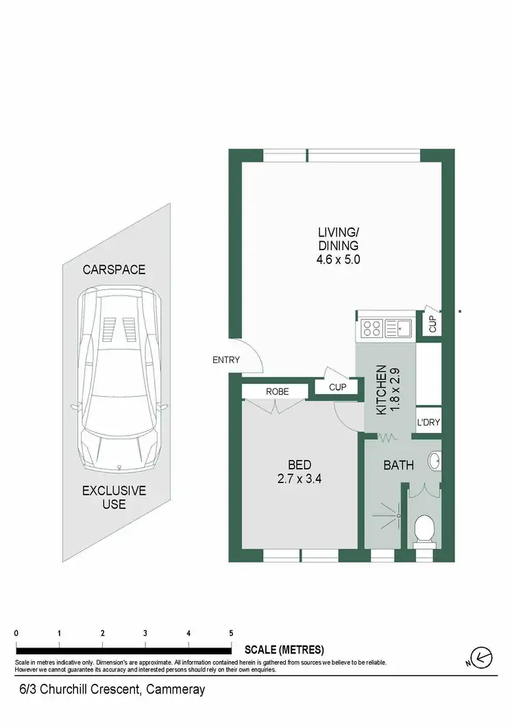 Floorplan of Homely apartment listing, 6/3 Churchill Crescent, Cammeray NSW 2062