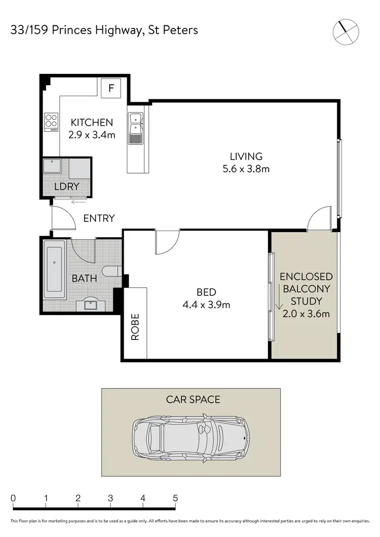 Floorplan of Homely apartment listing, 33/159 Princes Highway, St Peters NSW 2044