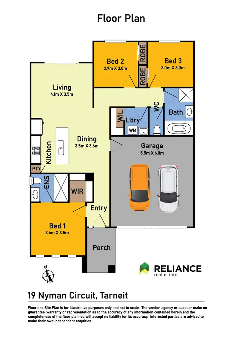 Floorplan of Homely house listing, 19 Nyman Circuit, Tarneit VIC 3029