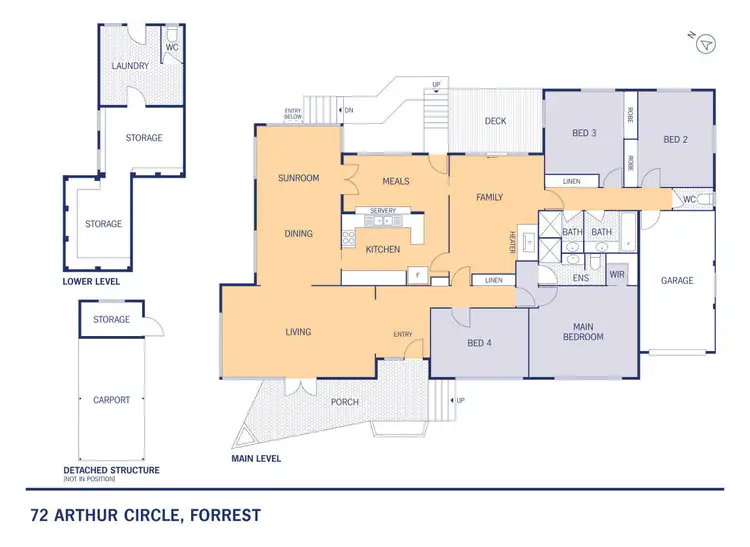 Floorplan of Homely house listing, 72 Arthur Circle, Forrest ACT 2603