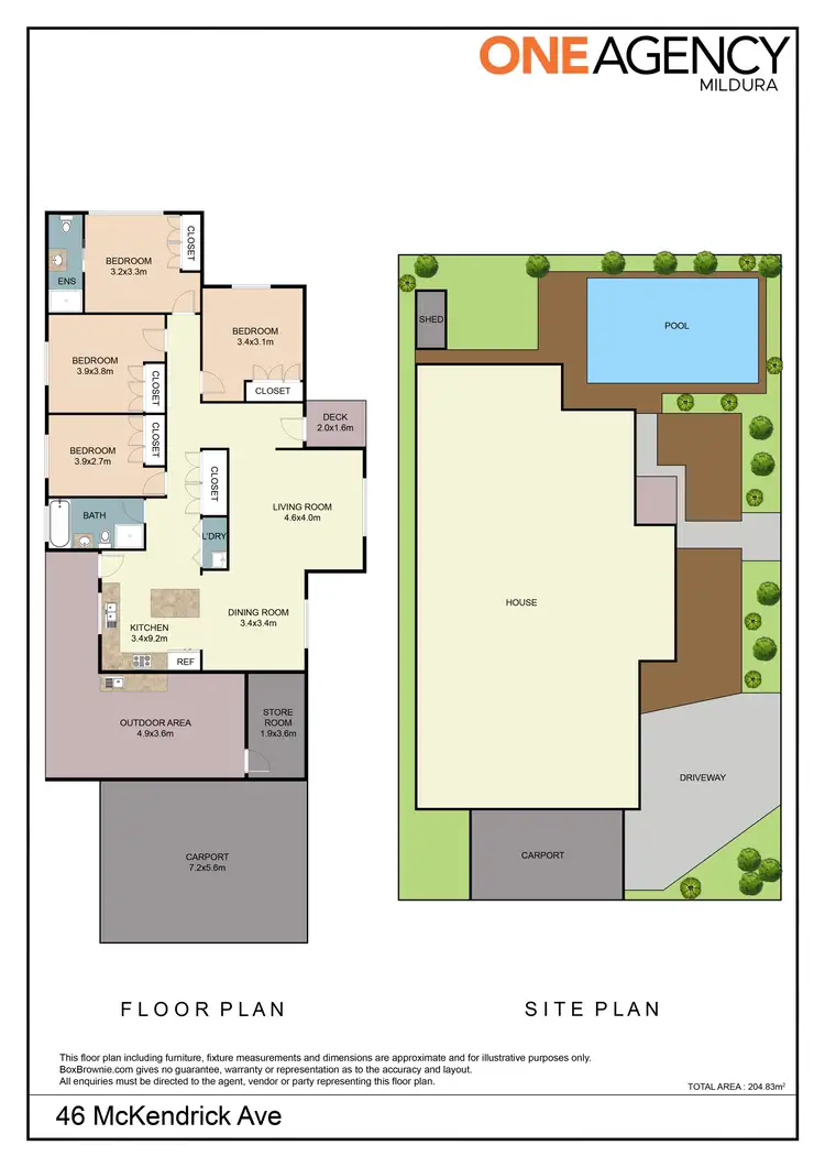 Floorplan of Homely house listing, 46 Mckendrick Avenue, Mildura VIC 3500