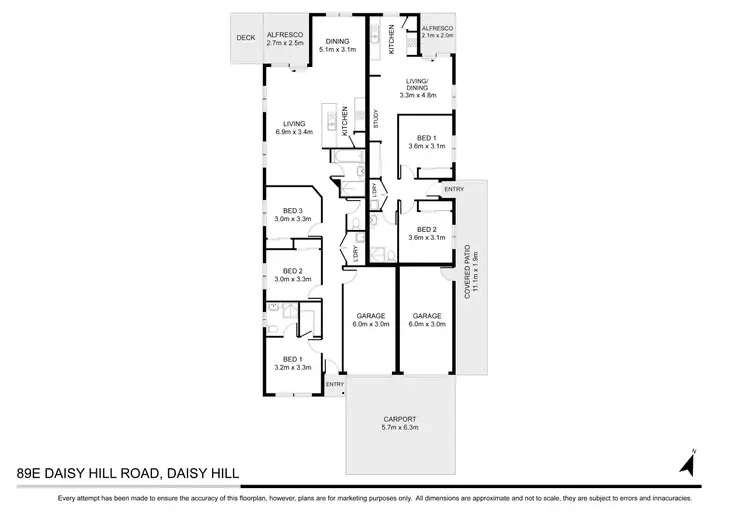 Floorplan of Homely house listing, 89E Daisy Hill Road, Daisy Hill QLD 4127