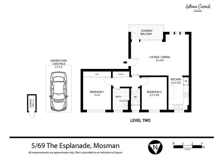 Floorplan of Homely apartment listing, 5/69 The Esplanade, Mosman NSW 2088