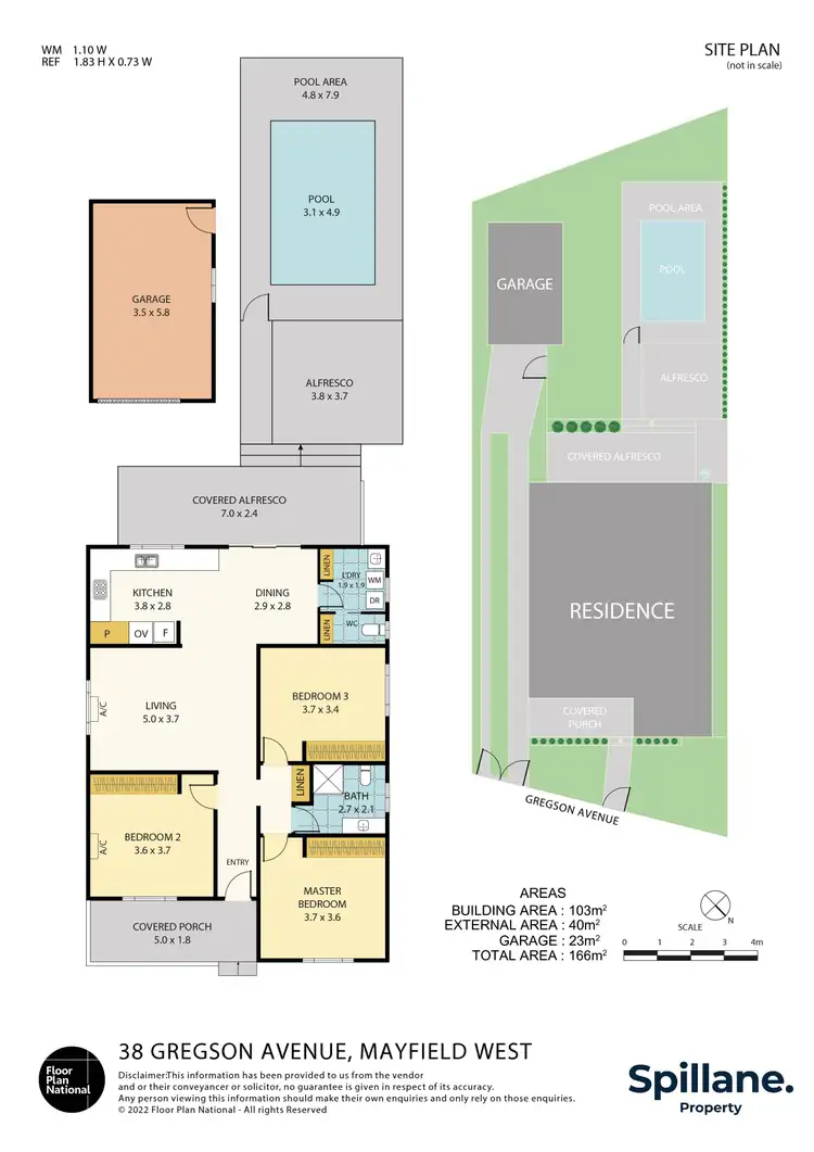 Floorplan of Homely house listing, 38 Gregson Avenue, Mayfield West NSW 2304