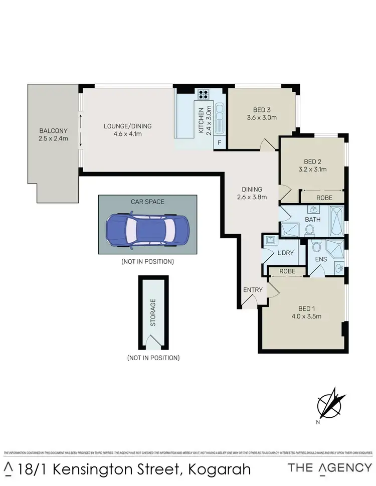 Floorplan of Homely apartment listing, 18/1 Kensington Street, Kogarah NSW 2217