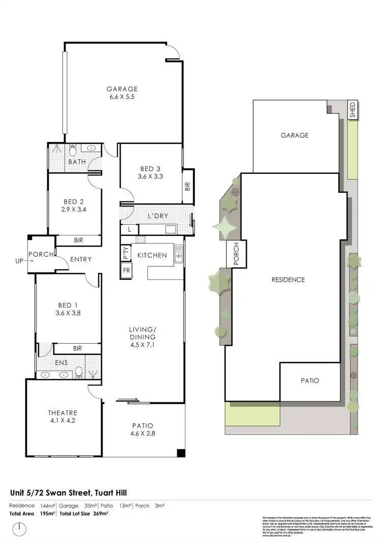 Floorplan of Homely villa listing, 5/72 Swan Street, Tuart Hill WA 6060