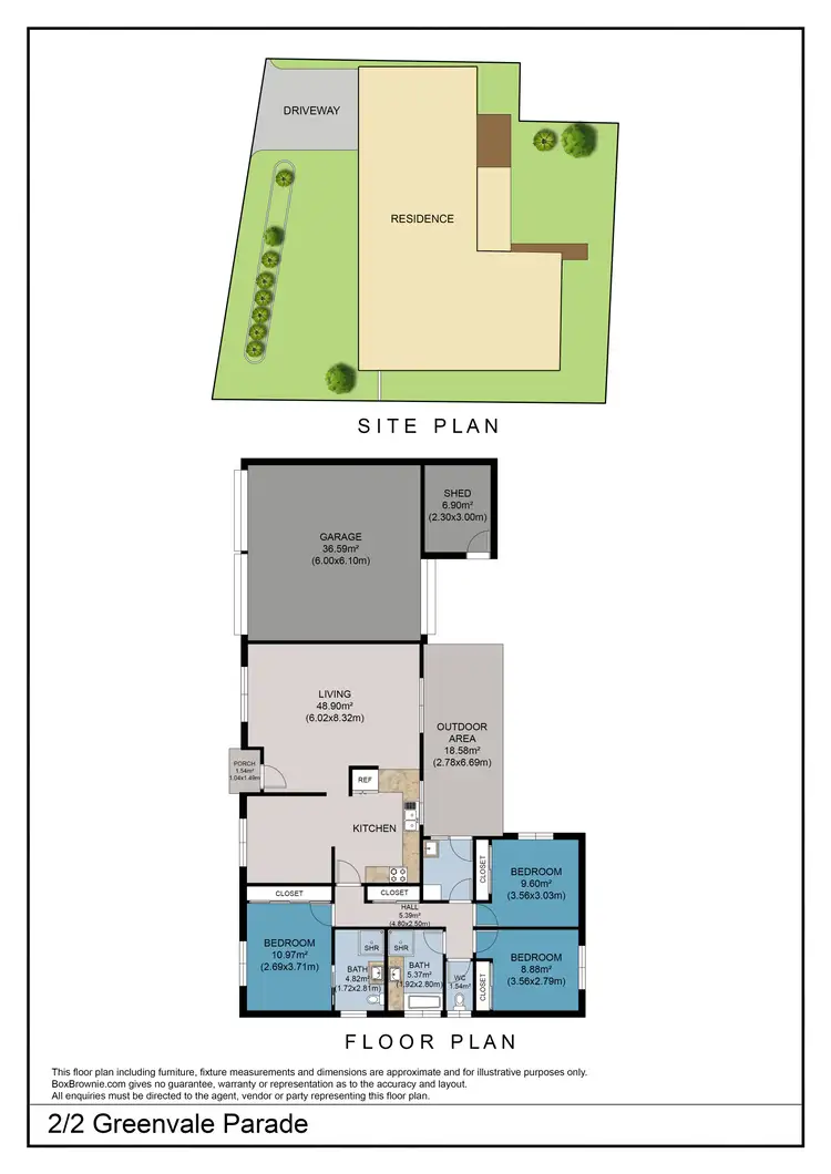 Floorplan of Homely unit listing, 2/2 Greenvale Parade, Mildura VIC 3500