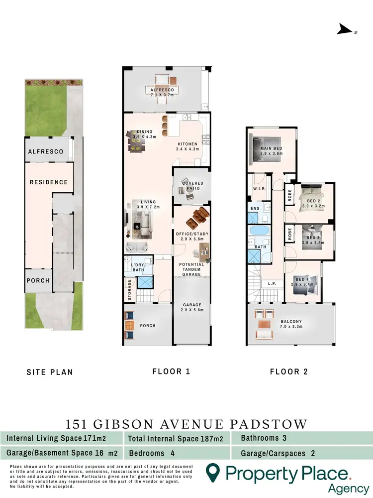 Floorplan of Homely semi-detached listing, 151 Gibson Avenue, Padstow NSW 2211