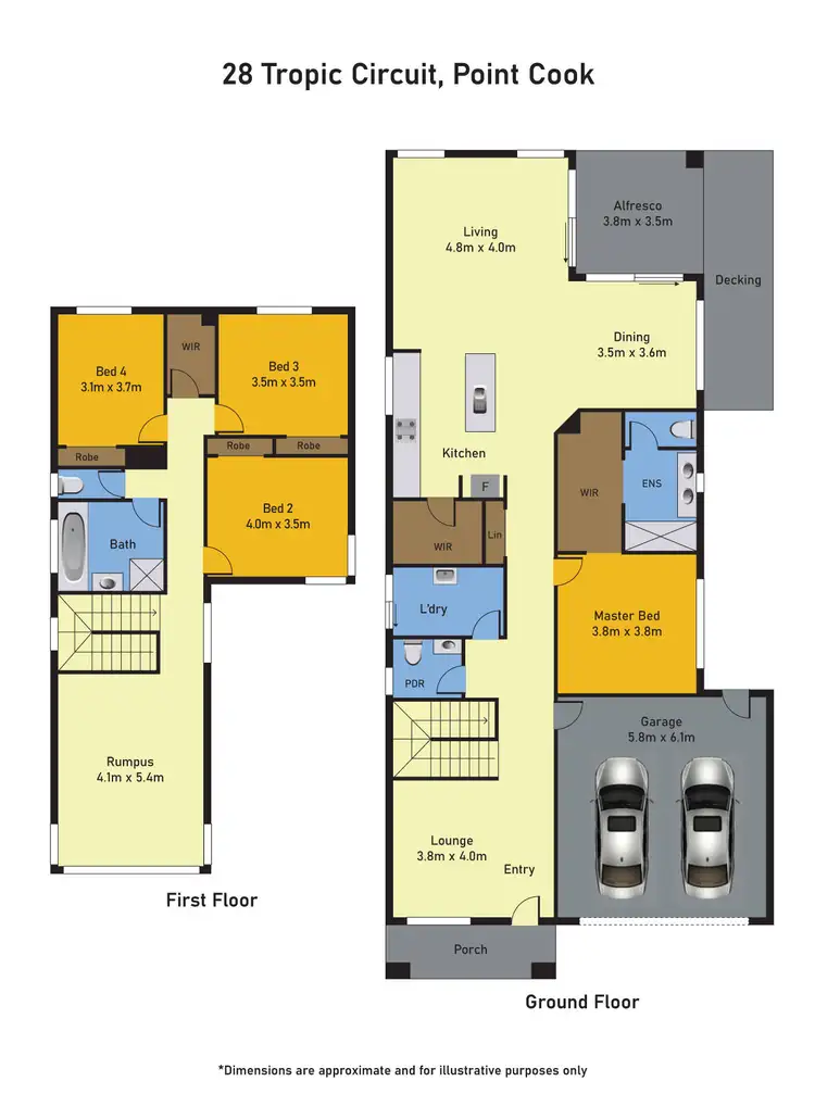 Floorplan of Homely house listing, 28 Tropic Circuit, Point Cook VIC 3030