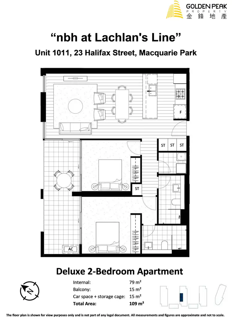 Floorplan of Homely apartment listing, 1011/23 Halifax Street, Macquarie Park NSW 2113