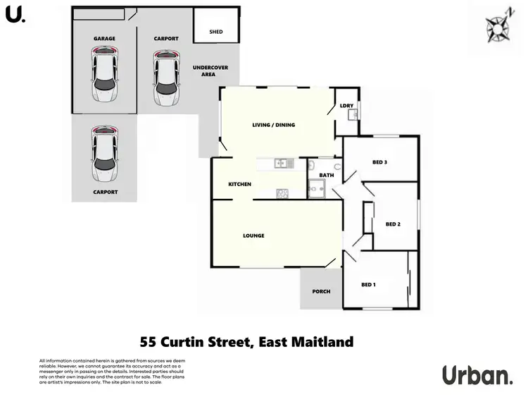 Floorplan of Homely house listing, 55 Curtin Street, East Maitland NSW 2323