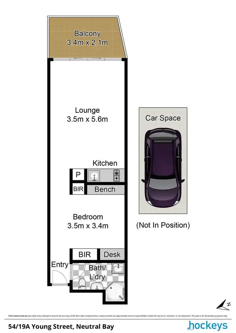 Floorplan of Homely apartment listing, 54/19A Young Street, Neutral Bay NSW 2089