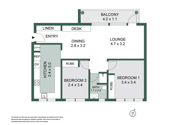 Floorplan of Homely apartment listing, 18/11-12 Howarth Road, Lane Cove NSW 2066