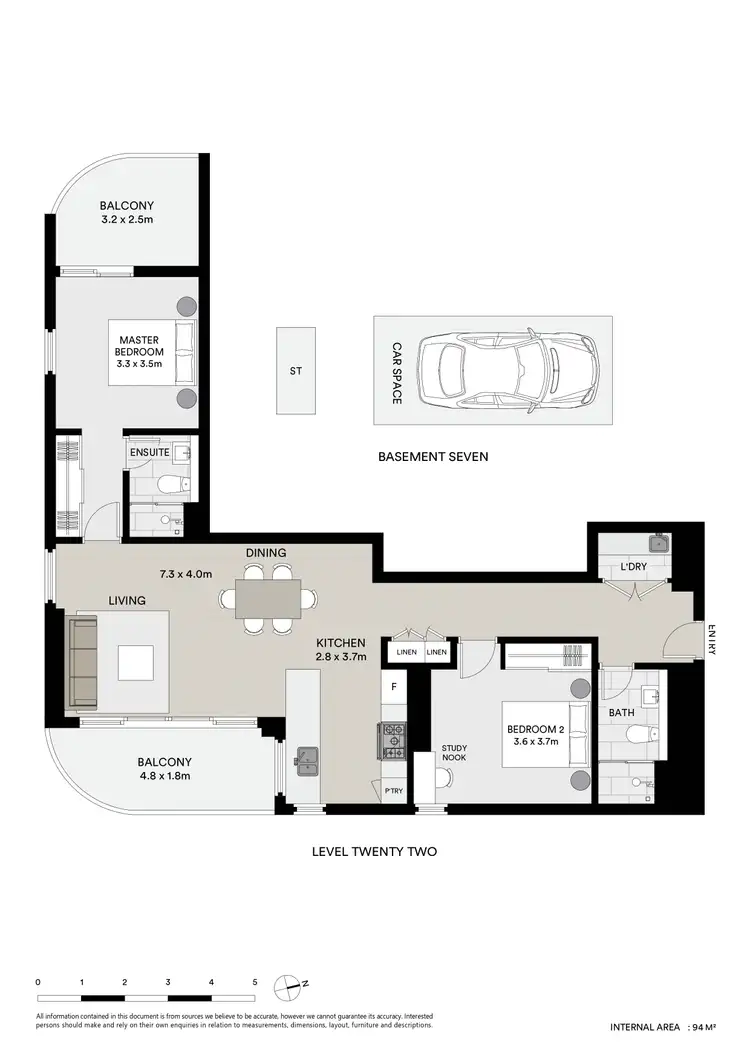 Floorplan of Homely apartment listing, 2203/36 Walker Street, Rhodes NSW 2138