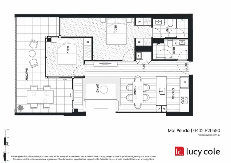 Floorplan of Homely apartment listing, 5/18 Remembrance Drive, Surfers Paradise QLD 4217